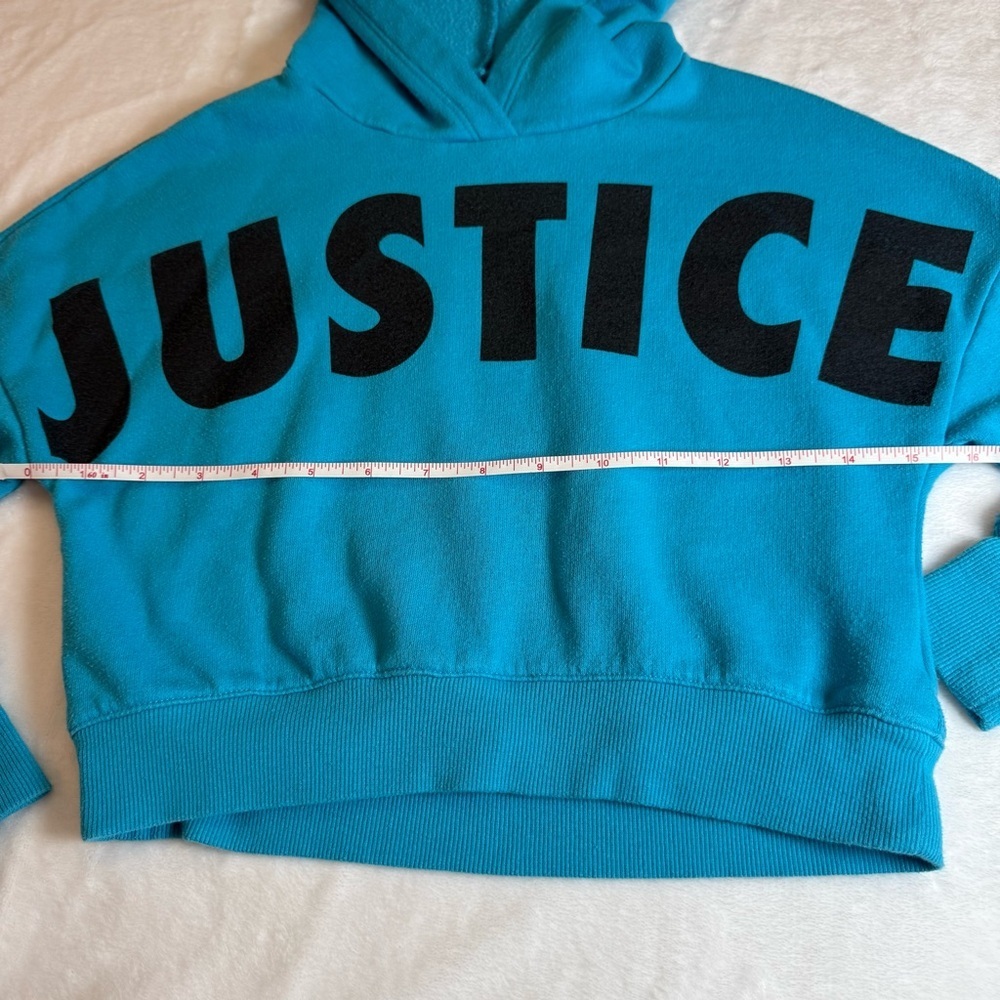 Justice Teal Fleece Hoodie - Picture 5 of 9